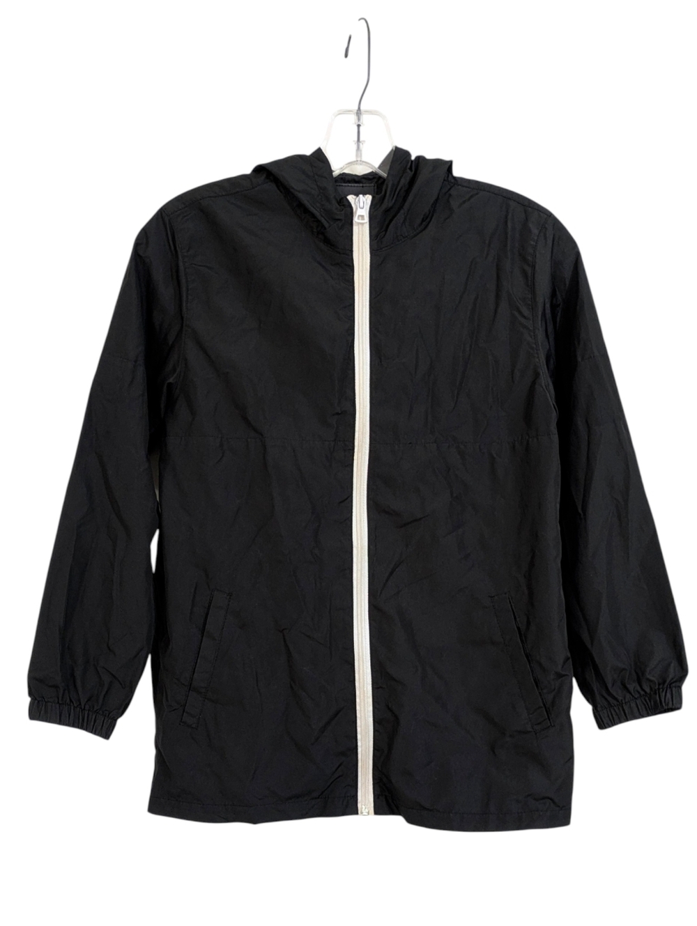 Craft + Flow Zip Up Lightweight Jacket - Size Medium 10/12 Boys - Black & White